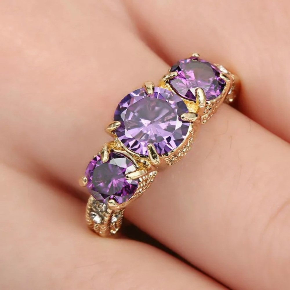 Purple Amethyst Ring